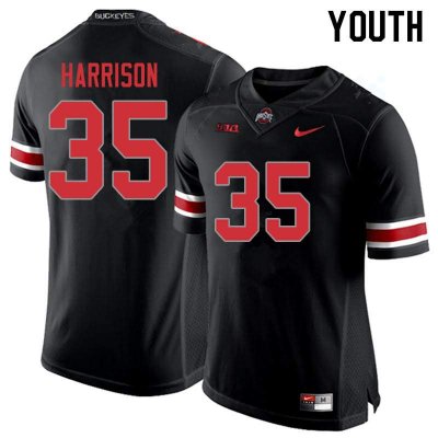 Youth Ohio State Buckeyes #35 Austin Kutscher Blackout Nike NCAA College Football Jersey Cheap OBU7244KB